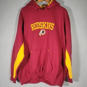 NFL Team Apparel Washington Redskins Hoodie Men XL Red  Pullover Vintage